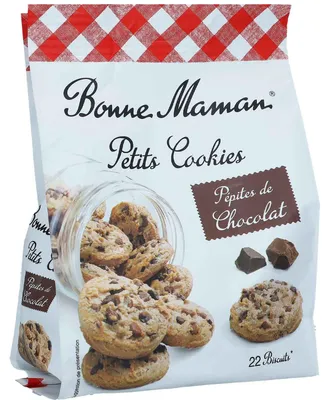 Zdjęcie produktu dla Bonne Maman Małe ciasteczka z kawałkami czekolady 250 g