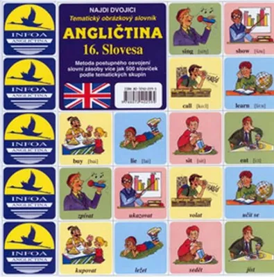 Obrázek produktu pro Najdi dvojici - Angličtina - 16. Slovesa (kolektiv autorů)