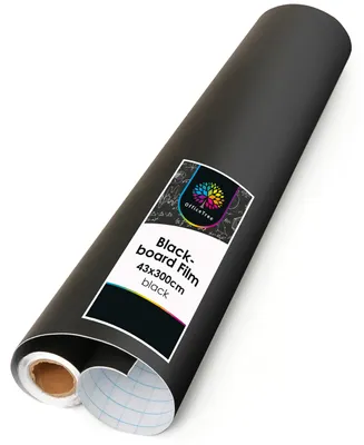 Productafbeelding van Krijtfolie Zwart 300 cm Rol, zelfklevend en veelzijdig voor decoratie