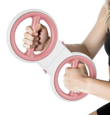 Image de Appareil d'entraînement pour les bras - Appareil de musculation réglable - Entraînement du haut du corps à domicile - Pour les bras, les avant-bras, les poignets et les pectoraux - Blanc