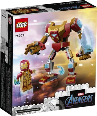Image de LEGO 76203 Marvel Iron Man Mech, figurine à collectionner