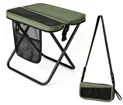Obrázok produktu pre Skladacia stolička na kemping, 31 cm - zelená