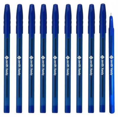 Produktbild von Zenith Handy Kugelschreiber Set Blau 10 Stück 0,7mm