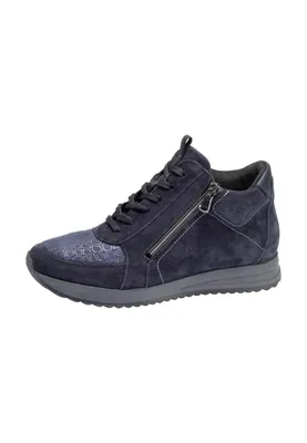 Produktbild von Waldläufer Damen Stiefeletten Schnürboots Dunkelblau Gr.38,5