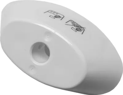 A white plastic accessory for a kitchen machine.