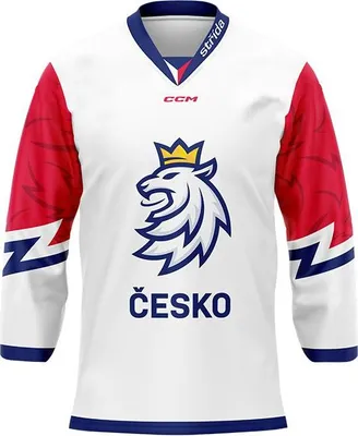 Obrázek produktu pro Fan dres CCM Český Hokej ČESKO - bílý Velikost: dětský XXS