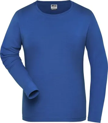 Produktbild von Langarm Shirt aus weichem Elastic-Single-Jersey royal, Gr. L