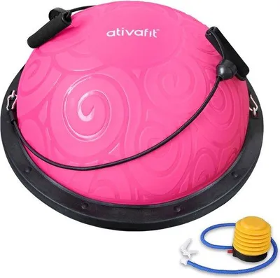 Produktbild von Gymnastikbal mit Expander und Pumpe, für Kraft- und Balance-Training