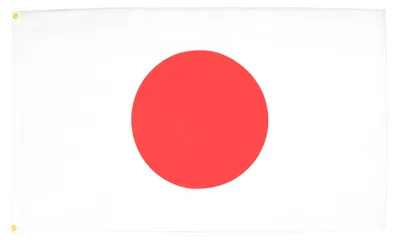 Produktbild von Japanische Flagge, 250 x 150 cm, aus Polyester mit verstärkten Rändern