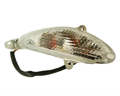 Image de Clignotant avant gauche, blanc, homologation E, magasin de bricolage, scooter chinois, 4 temps, Baotian, BT49QT, Rocky, Benzhou, City Star, Formular 2000, 3000, One, Retro YY50QT, Buffalo, Silver, Speedy, Tanco, TVZ, Warrior, Wind, ZX, Dotero, Epella, GMX, Ering, Red Wing, Silver Fox, Smart Rider, Sprint, Flex, Tech Fun, Hurrican, Topdrive, Topspeed, Huatian, HAT, Italjet Mini, Jack Eco GT, Speed JMSTAR, Accipiter, Breeze, Eagle, Falcon, Sunny, Z-Bike, Zeus, Jonway, Kymco, Agility, Agility City, MMC, RS, Fi