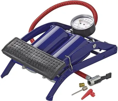 Produktbild von Fußpumpe Doppelzylinder mit Manometer