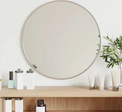 Produktbild von Möbel Wandspiegel Silbern Ø 40 cm Rund - Wandspiegel 348175