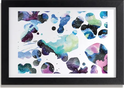 Produktbild von Bild 30x20 MDF-Rahmen, Wandkunst Farbe Galaxie