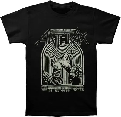 Obrázek produktu pro Anthrax - Tričko "Spreading The Disease" pro muže/dámy Uni RO6258 (S) (Black)