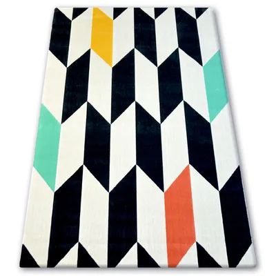 Zdjęcie produktu dla Dywan SCANDI 18239/063 - ROMBY biały 120x170 cm