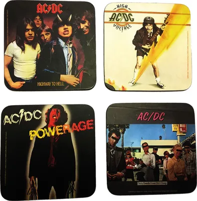 Produktbild von AC/DC Untersetzer Pack (4)