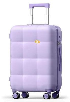 Obrázok produktu pre Stredne veľký cestovný kufor, 80 litrov, fialový, 61 cm (24 palcov)