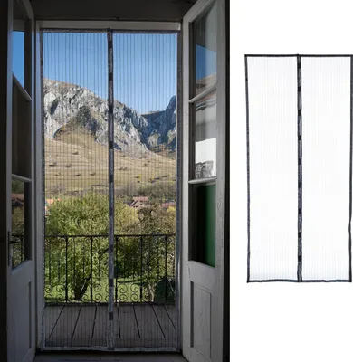 Produktbild von Türvorhang Insektenschutz mit Magnet 100x210cm Moskitonetz
