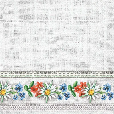 Produktbild von Servietten 33x33 cm - Bavarian flowers stone