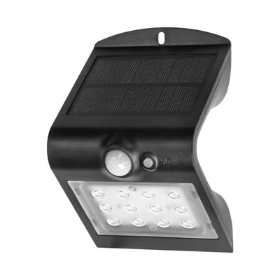 Productafbeelding van SILOE LED 1,5W 4000K buitenwandlamp met bewegingssensor, model OR-SL-6083BLR4, zwart