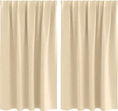 Obrázok produktu pre vidaXL Zatemňujúce závesy s krúžkami 2 ks krémové 140 x 140 cm