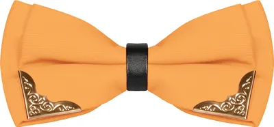 Produktbild von Fliege Herren Metall Ecken Hochzeit Konfirmation Anzug Smoking Schlips Schleife Baumwolle pastellorange