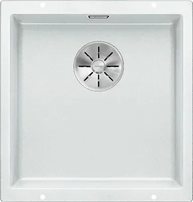 Produktbild von BLANCO SUBLINE 400-U Unterbauspüle / SILGRANIT / Weiß / Stopfen