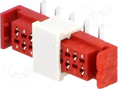 Image de 2x plaque de connexion, broche : 10, connecteur femelle, 1A, -6-L-10-1, connecteur, pas de 1,27 mm, 30 V