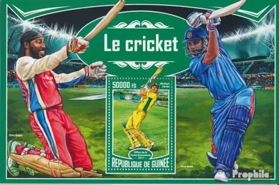 Produktbild von Briefmarken Guinea 2017 Mi Block 2792 (kompl. Ausgabe) postfrisch Kricket