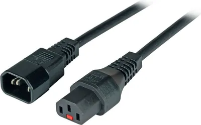 Produktbild von Microconnect PC1024, 1 m, C13-Koppler, C14-Koppler, H05VV-F3G, 250 V, 10 A