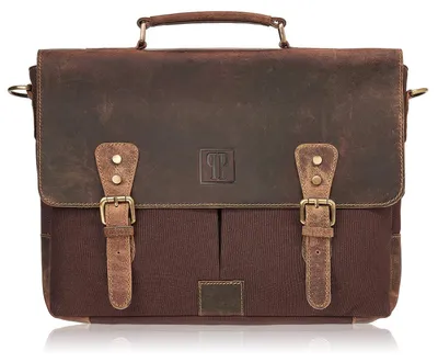 Produktbild von Herren Umhängetasche aus braunem Vintage-Leder Paolo Peruzzi T-07-BR