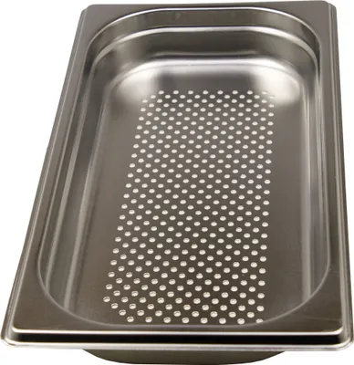 GN 1/3 Gastronormbehälter GN-Behälter Edelstahl 1,5 Liter Tiefe 40mm gelocht Bild 1
