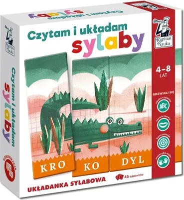 Produktbild von Kapitan Nauka Czytam i układam sylaby Układanka sylabowa
