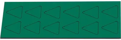 Produktbild von Magnetische Symbole Dreieck 19x19mm VE=12 Stück moos