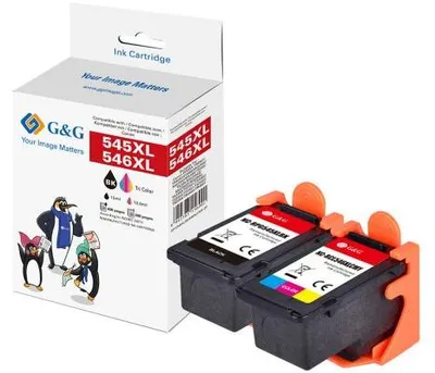 Produktbild von G&G 15088, Hohe (XL-) Ausbeute, Schwarz, Cyan, Magenta, Gelb, 14 ml, 12,6 ml, 2 Stück(e), Kombi-Packung