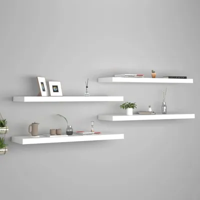 Produktbild von "im " Schweberegale 4 Stk. Weiß 90x23,5x3,8 cm MDF - Wandregale CC9921