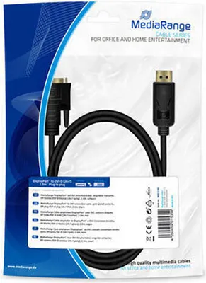 Obrázok produktu pre Mediarange Dvi / Dp Anschlusskabel 2M