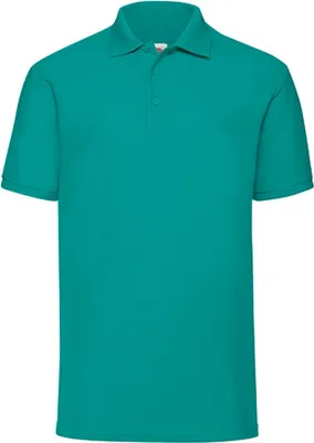 Image de Polo homme Fruit of the Loom 63-402-0 | 65/35 Piqué - Couleur : Emerald - Taille : XL