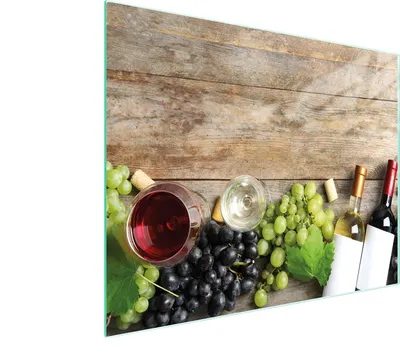 Image de Planche à découper en verre 52x40 bois