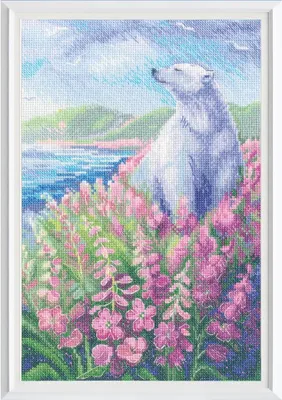 Produktbild von RTO Kreuzstich Set "Arktischer Sommer", Zählmuster, 19x29cm