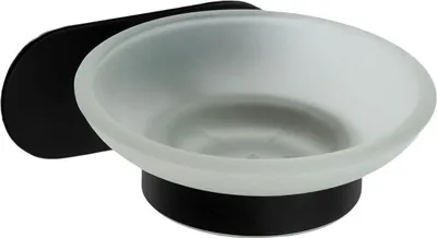 Produktbild von Seifenhalter ohne Bohren - Seifenschale Seifenhalter Seifenschale Seifenspender Wandmontage zum Kleben (Edelstahl, schwarz)