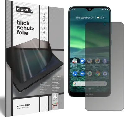 Produktbild von Blickschutzfolie für Nokia 45353 matt Schutzfolie Folie Display Schutz dipos