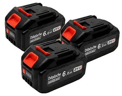Obrázok produktu pre Lítium-iónová batéria, 21 V, kapacita 6000 mAh, 3 kusy