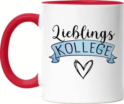 Produktbild von Lieblingskollegin Tasse Rot Arbeitskollegin Abschiedsgeschenk Rente Ruhestand Büro