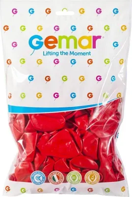 Produktbild von Pastellrote Luftballons, 21 cm, 100 Stück – Godan