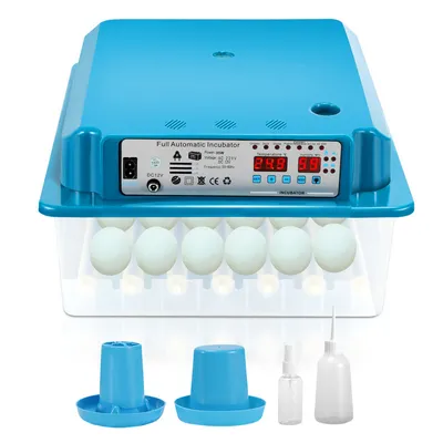 Obrázek produktu pro TolleTour Inkubátor Inkubátor Inkubátor Digitální Inkubátor s LED osvětlením pro slepice, husy, kachny, holuby, křepelky, ptáky 36 vajec Zelený