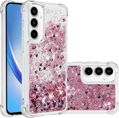 Produktbild von Samsung Galaxy A37 Hülle - Coverup Liquid Glitzer Back Cover - Roségold