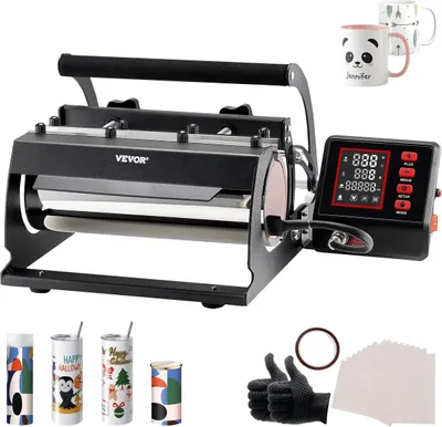 Produktbild von Tumbler-Heißpressmaschine 11-30 oz Becherpresse Sublimationsbecher Schwarz