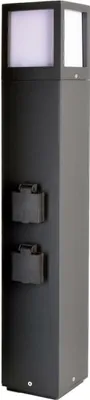 Zdjęcie produktu dla Light Impressions Deko-Light lampa podłogowa Facado Gniazdo 220-240V AC/50-60Hz E27 1x max. 20,00 W 650 mm ciemnoszary 733064