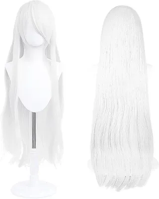 Produktbild von 100 cm lange weiße Anime-Kostümpuppe, universell für Cosplay, ideal für Feiern, tägliches Tragen, Festivals und Halloween, perfekt für Fernsehen, Film, Anime-Karaktär-Cosplay